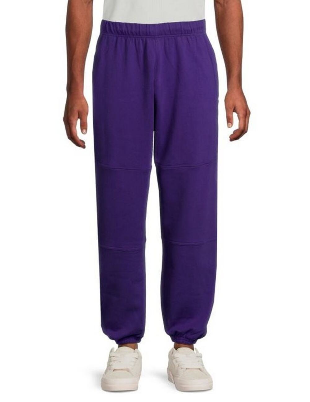 $495 NWT Bally Solid Purple 100% Soft Cotton Sweatpants Joggers Size L